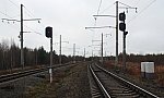 станция Сосновец: Входные светофоры НД и Н со стороны Беломорска