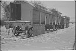 Вагоны бронепоезда (?) на станции во время Великой Отечественной войны