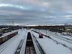 станция Сегежа: Вид с путепровода в сторону Петрозаводска