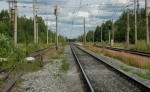 о.п. Кереть: Вид бывшей станции на север
