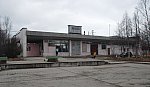 станция Полярные Зори: Вид пассажирского здания со стороны города