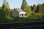 о.п. Жемчужная: Заброшенное здание на бывшей станции
