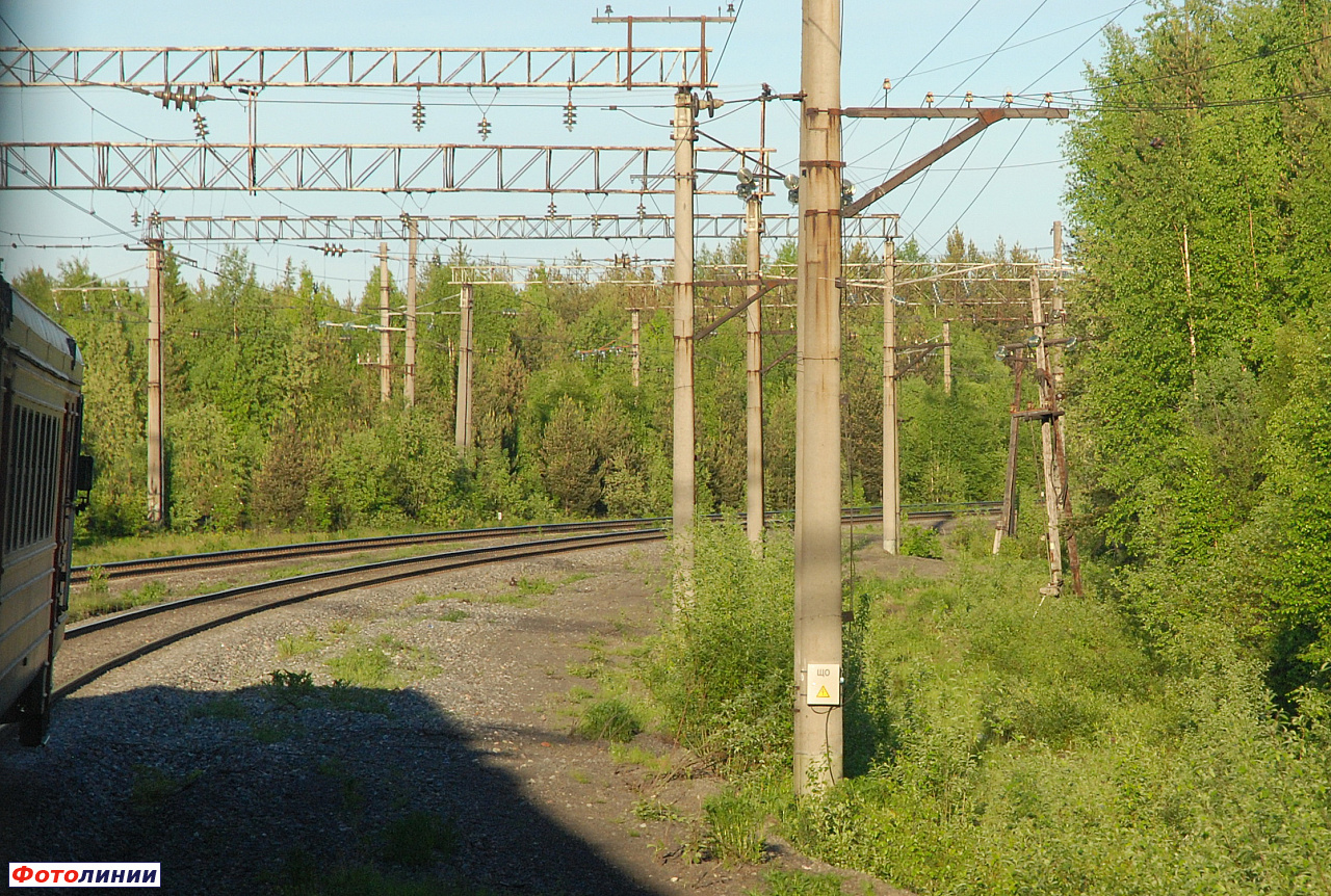 Вид бывшей станции на север