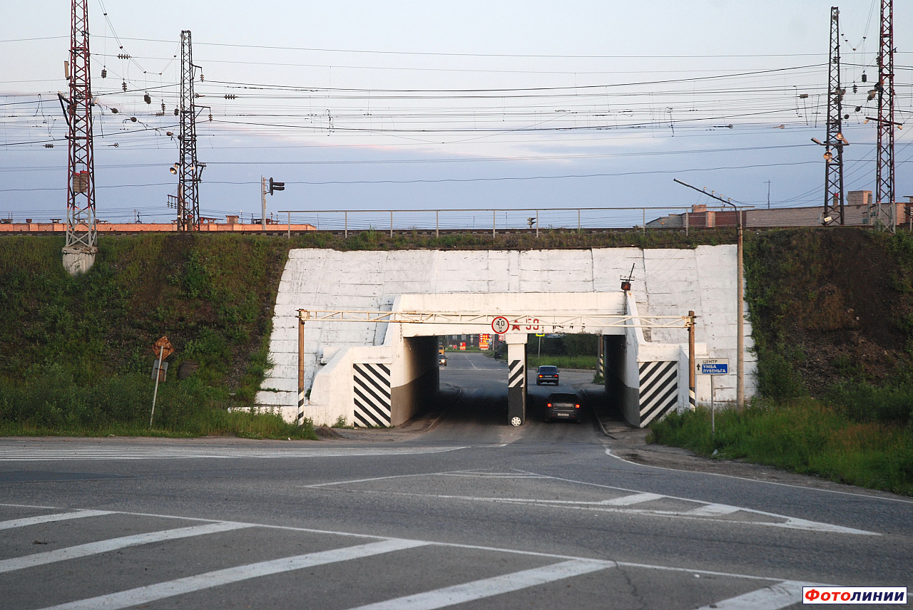 Тоннель под путями южной части станции