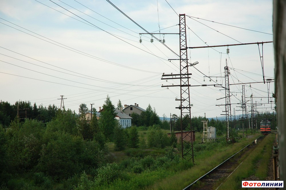 Вид станции из поезда
