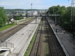 станция Мурманск: Вид с мостового перехода в сторону Ваенги