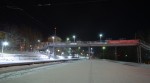 станция Мурманск: Вид платформ на юг в темное время суток