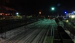 станция Мурманск: Вид станции на юг ночью