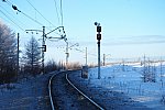 станция Ягельный Бор: Входной светофор Н со стороны Имандры