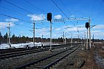 станция Лапландия: Выходные светофоры Ч5, Ч3, Ч1 и Ч2 в северной горловине