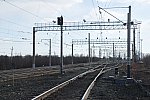 станция Оленегорск: Маневровые светофоры М7 и М9 в северной горловине