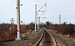 станция Оленегорск: Вытяжной тупик в северной горловине