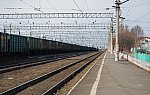 станция Оленегорск: Вид платформ на север