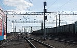 станция Оленегорск: Маневровый светофор М72 и выходной Н6