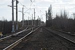 станция Оленегорск: Пути на б.п. 1333 км (направо) и Мончегорск