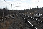станция Оленегорск: Маневровые светофоры М10 и М8 в южной горловине станции