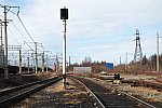 станция Оленегорск: Маневровый светофор М60 и маршрутный ЧМ24