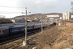 станция Мурманск: Парк отстоя пассажирских поездов, вид на север