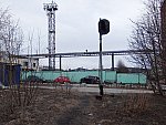 станция Мурманск: Маневровый светофор М3 на заброшенном подъездном пути Рыбного порта