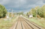 о.п. Клыповщина: Вид в сторону Минска из поезда