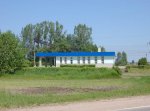 станция Погорельцы: Пассажирское здание со стороны деревни