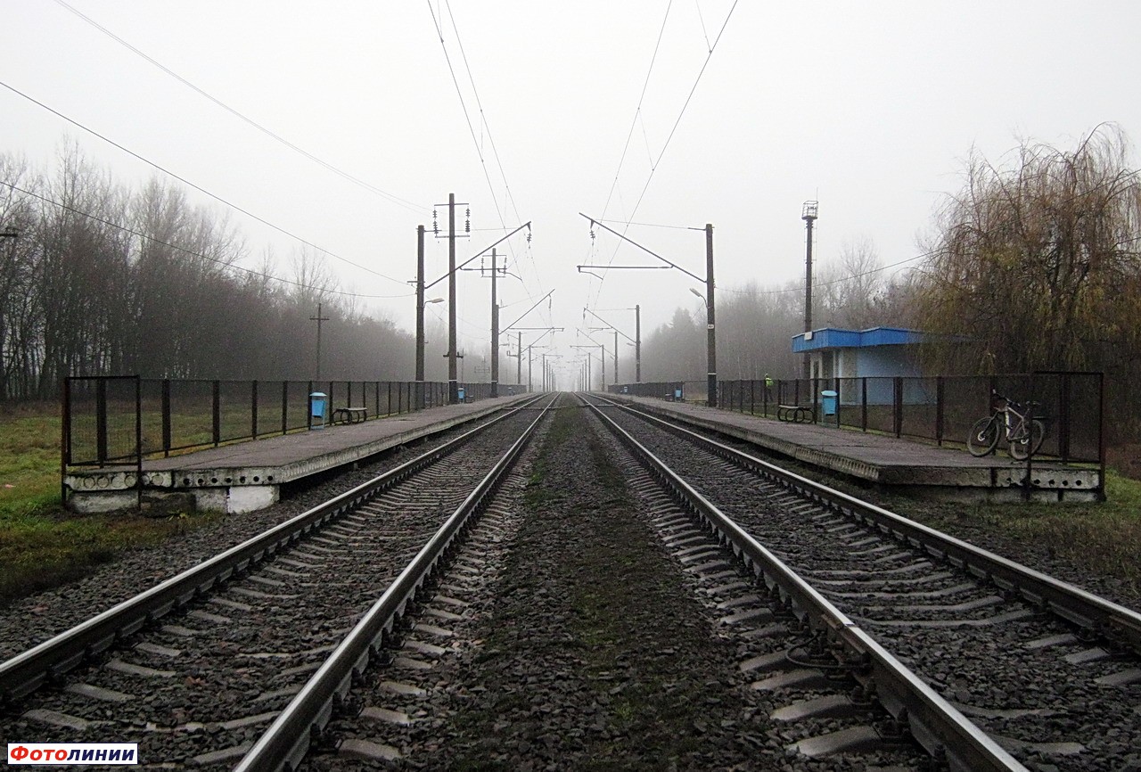 Платформы и пути. Вид в сторону Минска