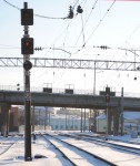 станция Минск-Сортировочный: Входные светофоры НП и НП6 со стороны Минск-Пассажирского