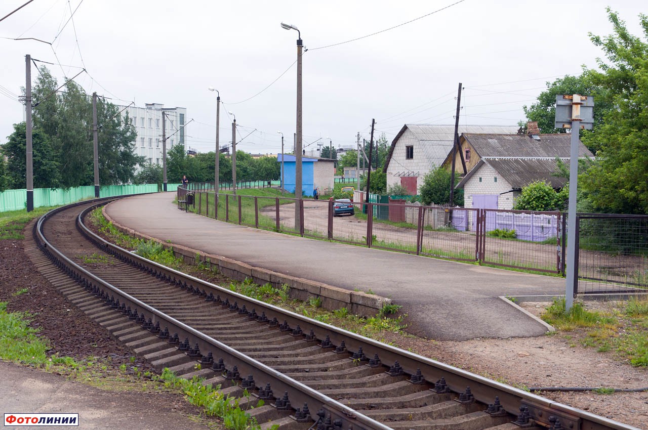 Платформа, вид в сторону Минска