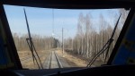 станция Фаниполь: Конец контактной подвески. Пути завода Stadler Minsk