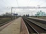 станция Погорельцы: Вид платформы в сторону Минска
