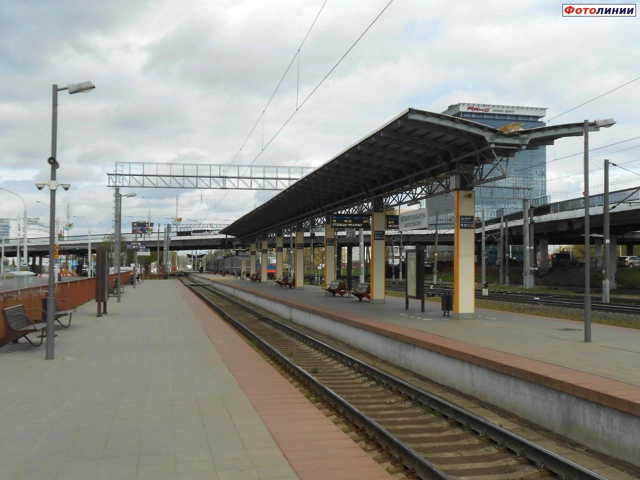 Вид с 1-й платформы в сторону Орши и Осиповичей