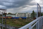 станция Волховстрой I: Вид на ремонтное локомотивное депо (ТЧР-16)