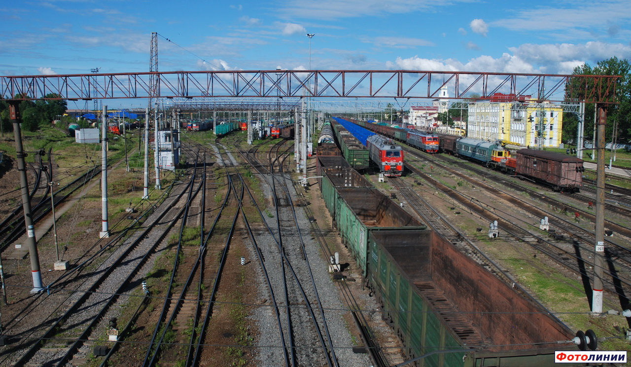 Вид станции в строну Санкт-Петербурга
