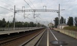о.п. Поповка: Вид с 3-ей платформы в направлении С.-Петербурга