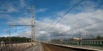 станция Обухово: Вид с 1-ой платформы в направлении С.-Петербурга