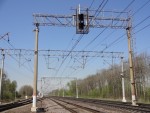 станция Славянка: Выходной светофор Ч1Д в нечетной горловине станции