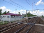 станция Большая Вишера: Вид на пост ЭЦ и на платформу нечётного направления