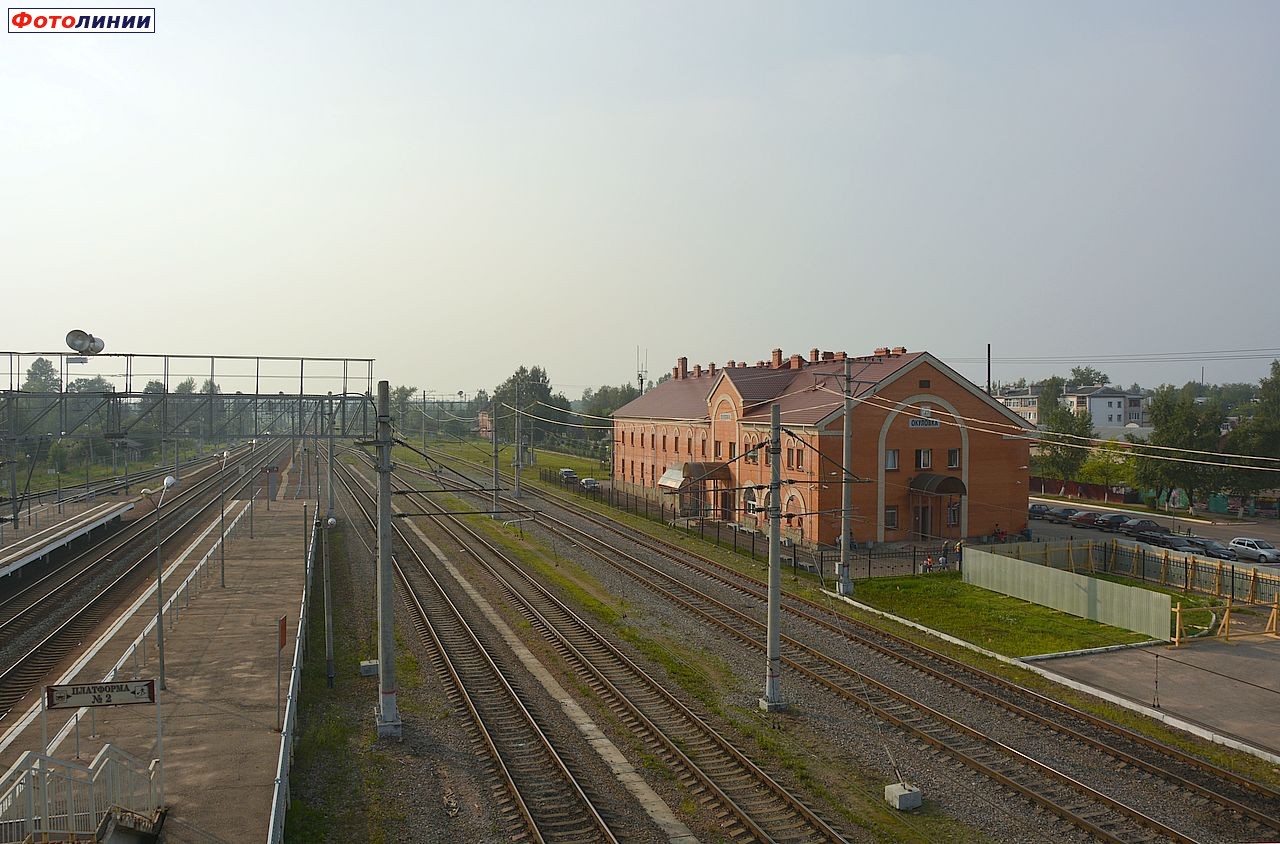 Станция Окуловка. Вид в сторону Малой Вишеры — Railwayz.info