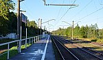 станция Шапки: Вид с платформы в сторону Тосно