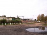 станция Будогощь: Вид на станцию из посёлка