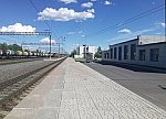 станция Кириши: Вид с первой платформы в сторону ст. Пчёвжа