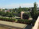 станция Лида: Памятник с использованием части паровоза