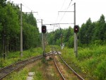 станция Невдубстрой: Чётные выходные светофоры Ч9, Ч7 и Ч0. Нечётная горловина