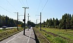 станция Невдубстрой: Вид с платформы в сторону ст. Мга