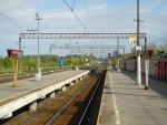 станция Ораниенбаум: Вид с 1-й платформы в сторону Старого Петергофа