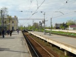 станция Ораниенбаум: Вид с 1-й платформы в сторону Бронки