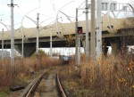 станция Броневая: Повторительный светофор ПМНIIВ и мачта бывшего чётного выходного светофора Ч2В