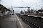 станция Гатчина-Варшавская: Вид платформ в сторону Санкт-Петербурга