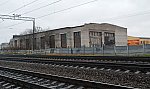 станция Гатчина-Варшавская: Закрытый ангар на территории базы ПЧ