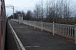 о.п. 29 км (Лесное): Первая платформа, вид в сторону Гатчины-Варшавской